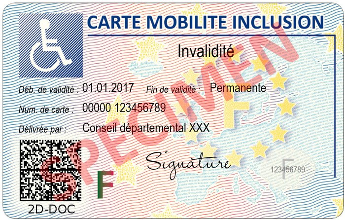 Carte Mobilité-Inclusion mention Invalidité
